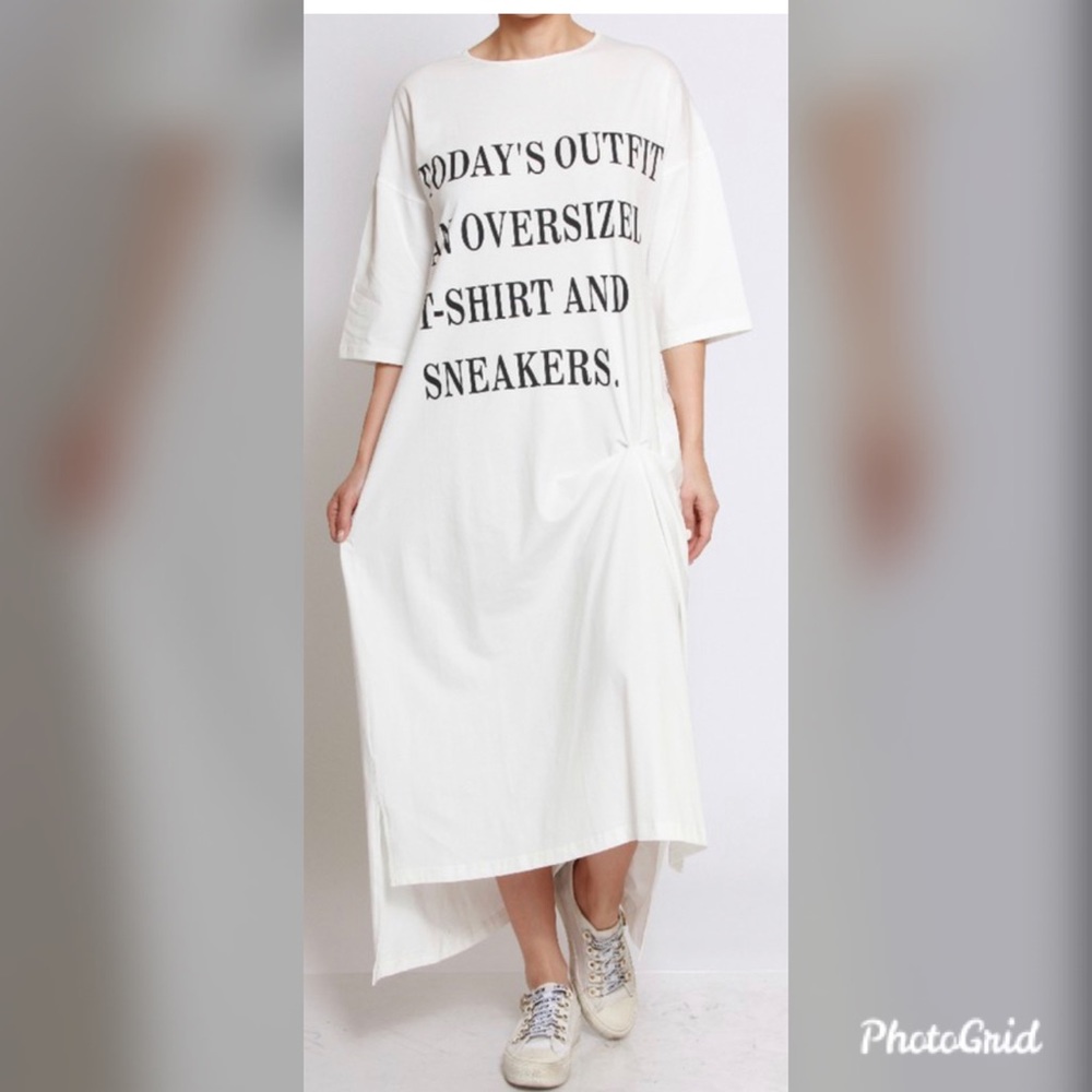 Oversized T shirt dress